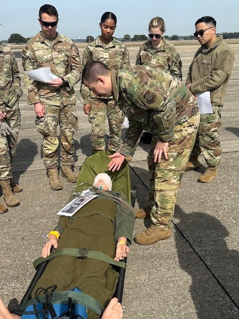 81st Medical Group, 575th AES team up for aeromedical evacuation training