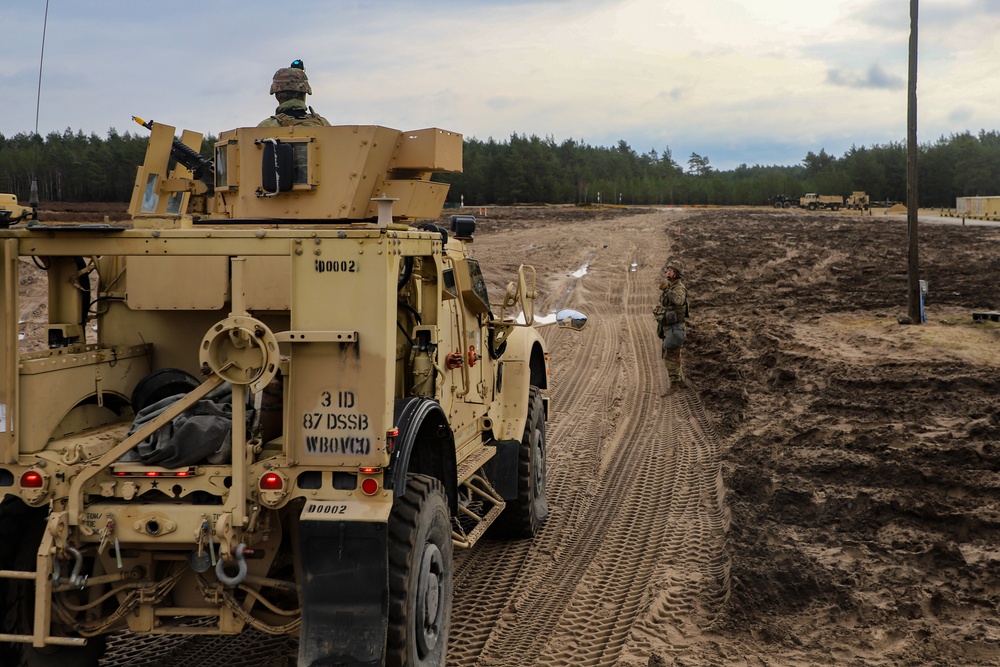 Task Force Provider Soldiers execute a convoy live fire exercise