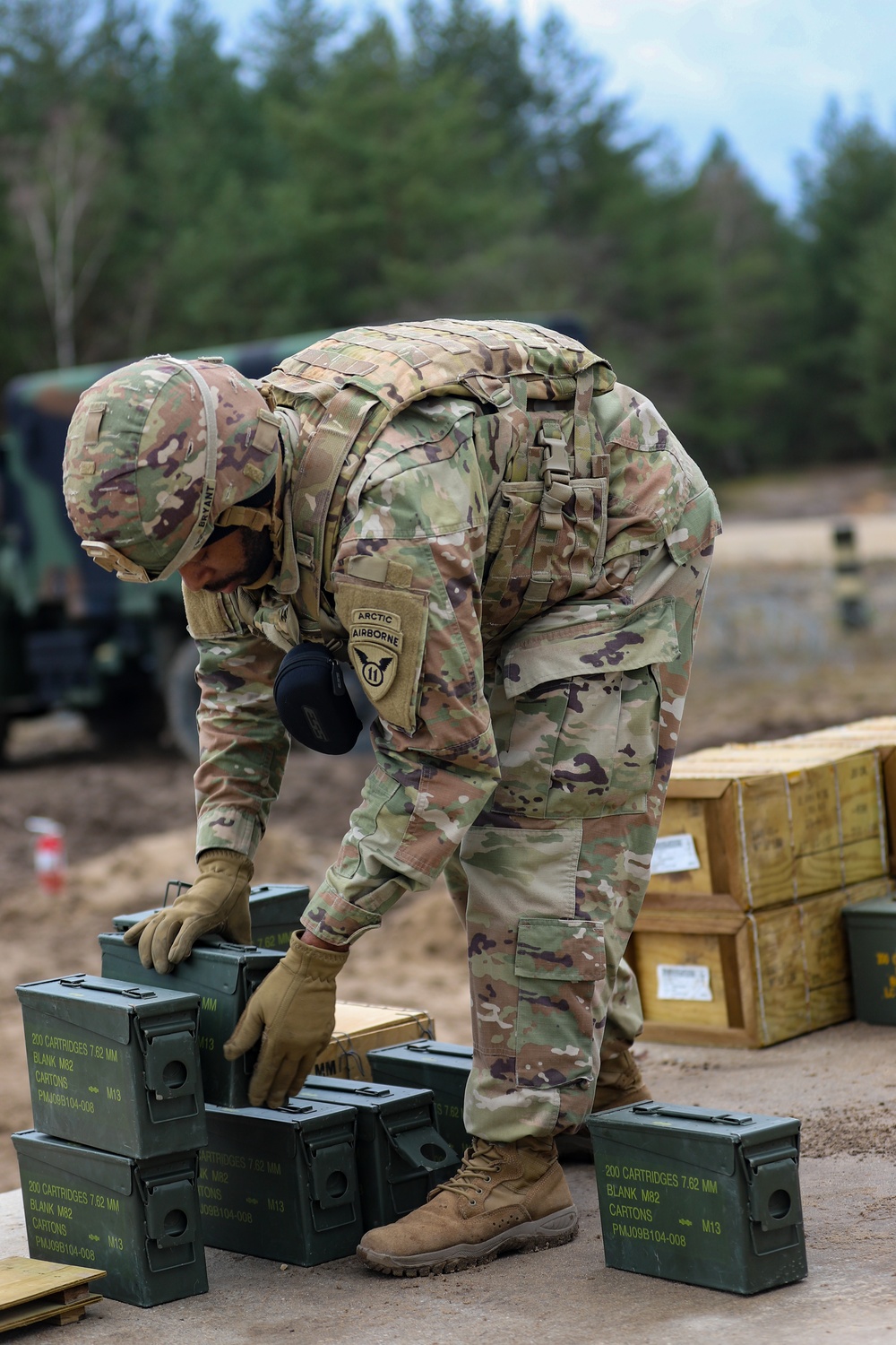 Task Force Provider Soldiers execute a convoy live fire exercise