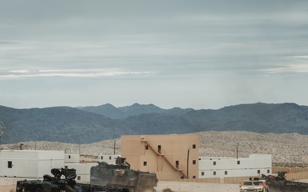 Marines with V2/6 conduct urban assaults and defensive operations at Range 220 during AFX for SLTE 2-24