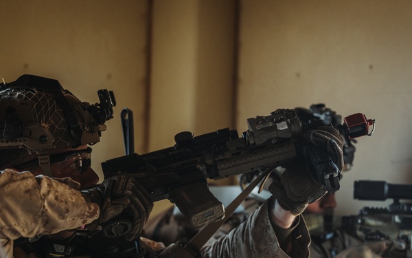 Marines with V2/6 conduct urban assaults and defensive operations at Range 220 during AFX for SLTE 2-24