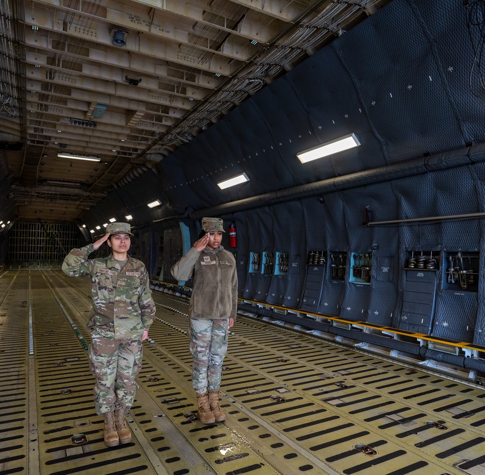 Air Force Mortuary Affairs Operations Airmen train for dignified transfer mission