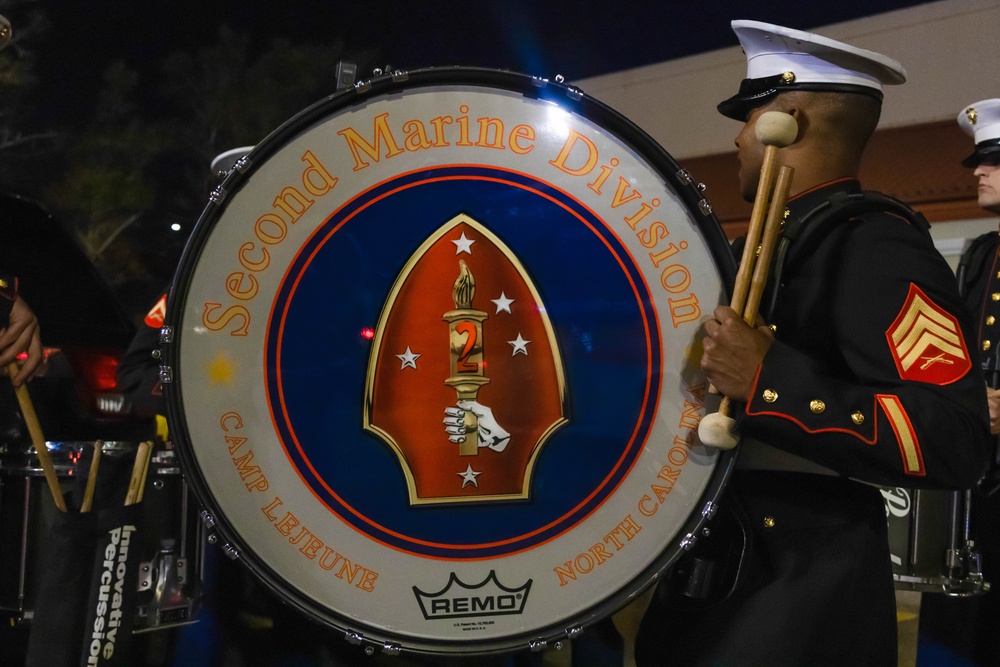 2d Marine Division Band Performs in the Krewe of Morpheus Parade 2024