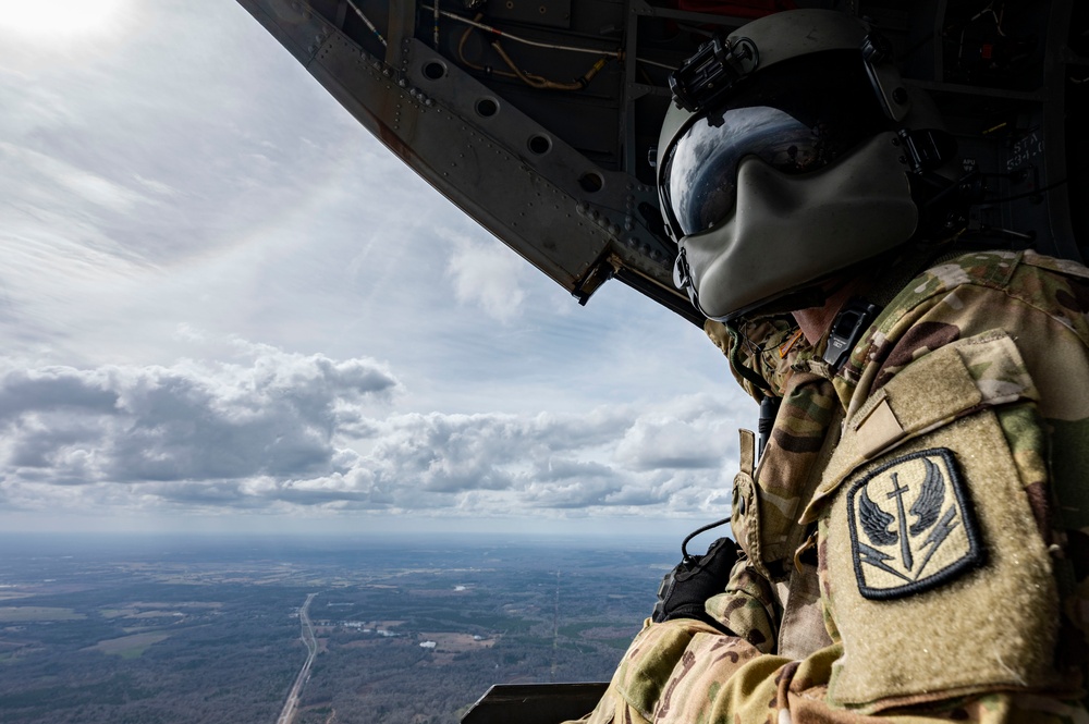 Wings of Blue Jump out of a Chinook