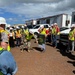 Temporary elementary school site visit