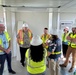 Temporary elementary school site visit