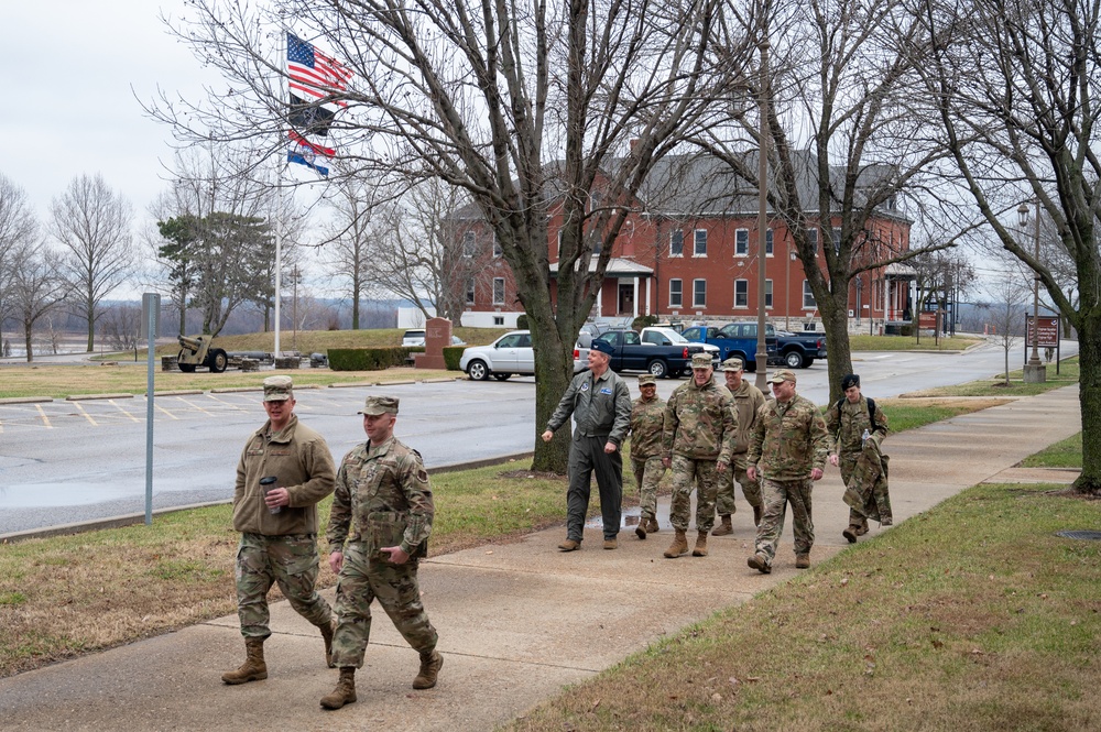 Gen. Thomas Bussiere visits historic Jefferson Barracks ANGB, Missouri