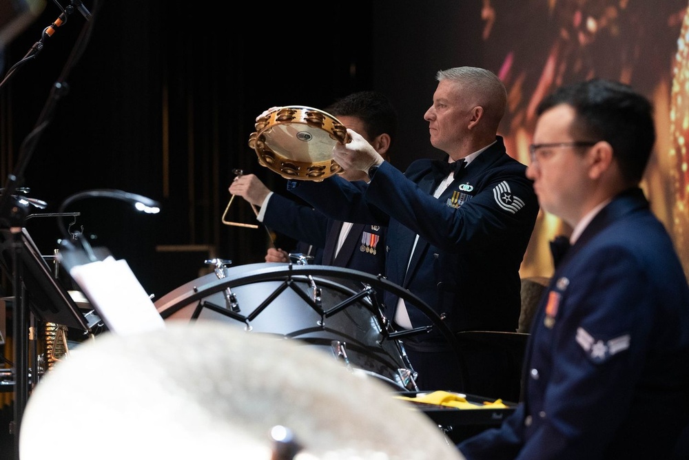 Percussionists at &quot;Celebrate the Season&quot; 2023