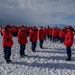 Coast Guard Cutter Polar Star (WAGB 10) crew receives Antarctic Service Medal on Ross Ice Shelf