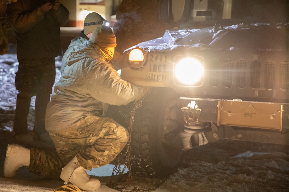 2nd Infantry Brigade Combat Team Conducts Cold Weather Indoctrination Course II in Preparation for JPMRC 24-02