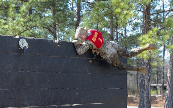 Army Reserve Soldiers Run Through Ranger Obstacle Course