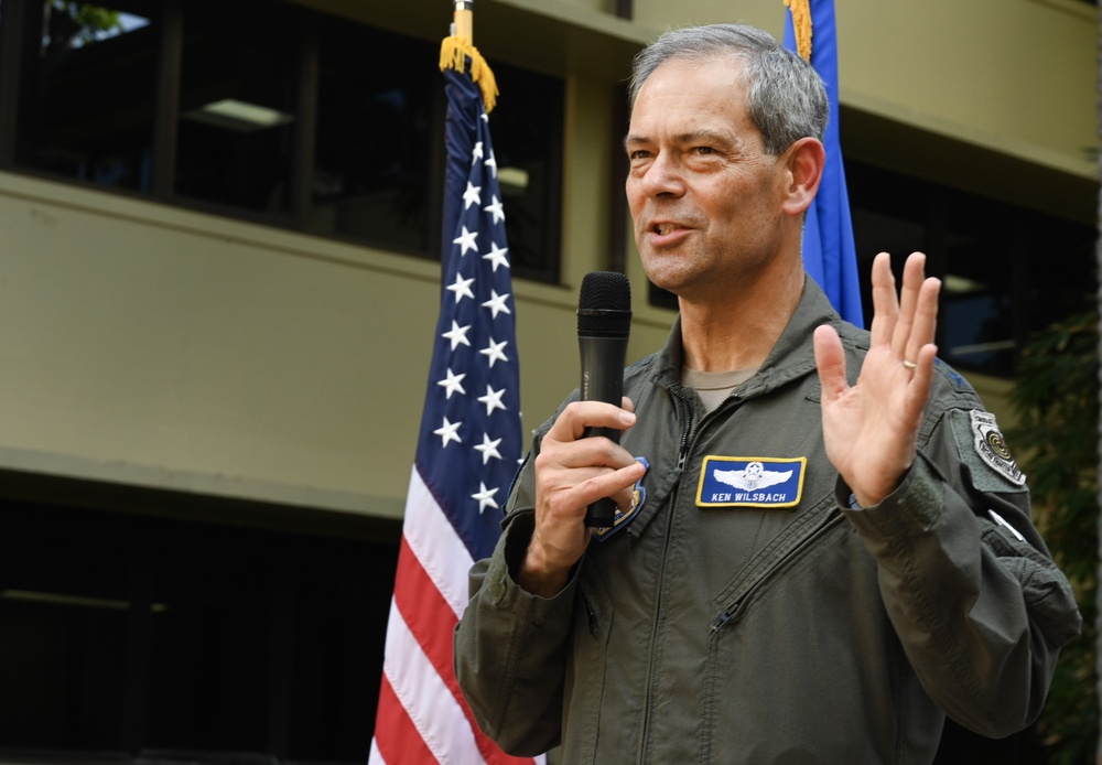 PACAF enlisted induct Gen. Ken Wilsbach into Order of the Sword