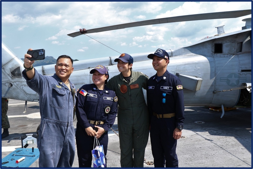 USS Manchester (LCS 14) hosts Philippine Navy Sailors