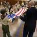 New Jersey National Guard Recruiters Teach Cub Scouts How to Fold American Flag