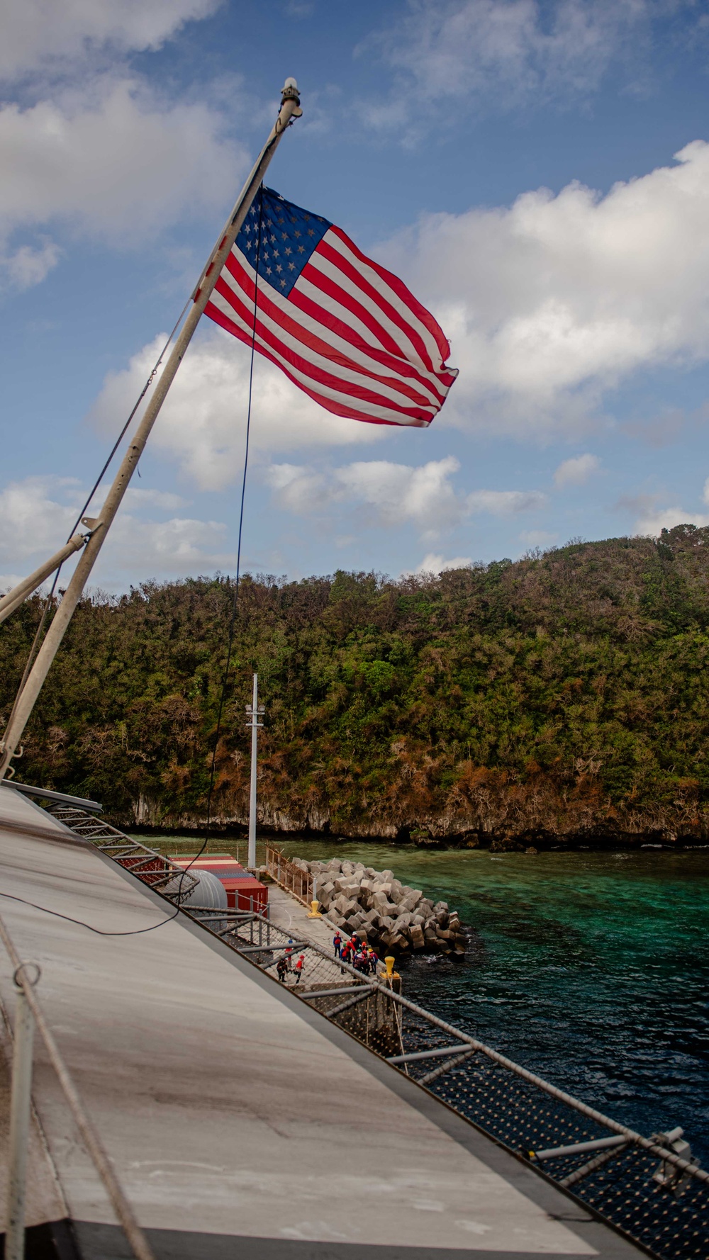 Theodore Roosevelt Arrives in Guam