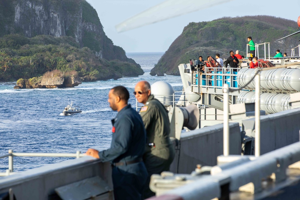 Theodore Roosevelt Arrives in Guam