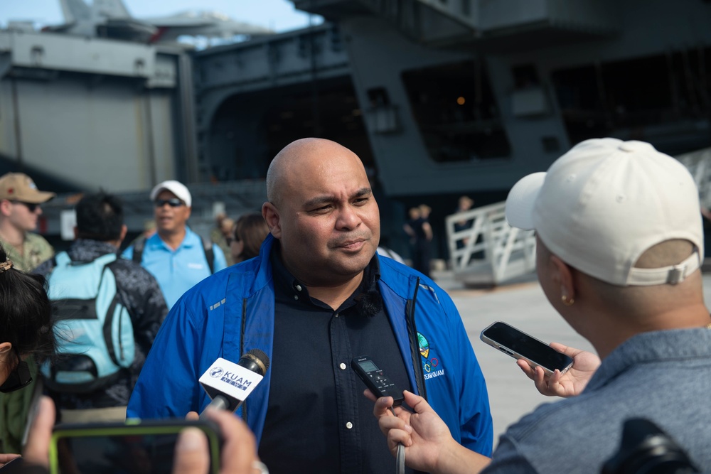 Theodore Roosevelt Arrives in Guam