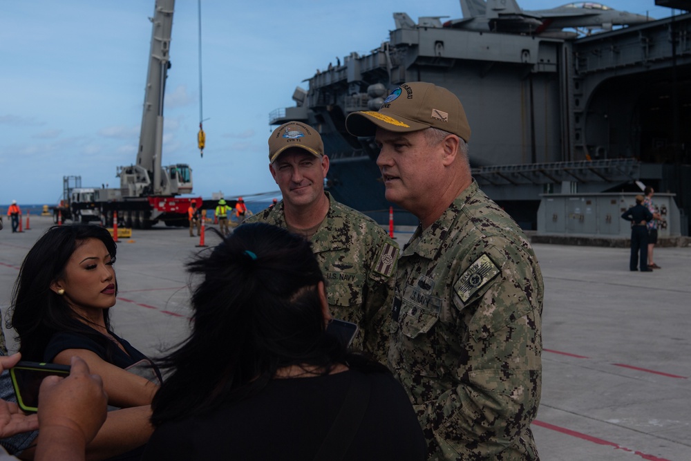 Theodore Roosevelt Arrives in Guam