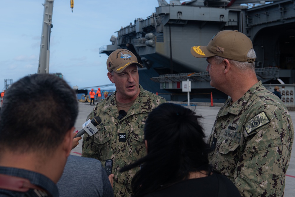 Theodore Roosevelt Arrives in Guam