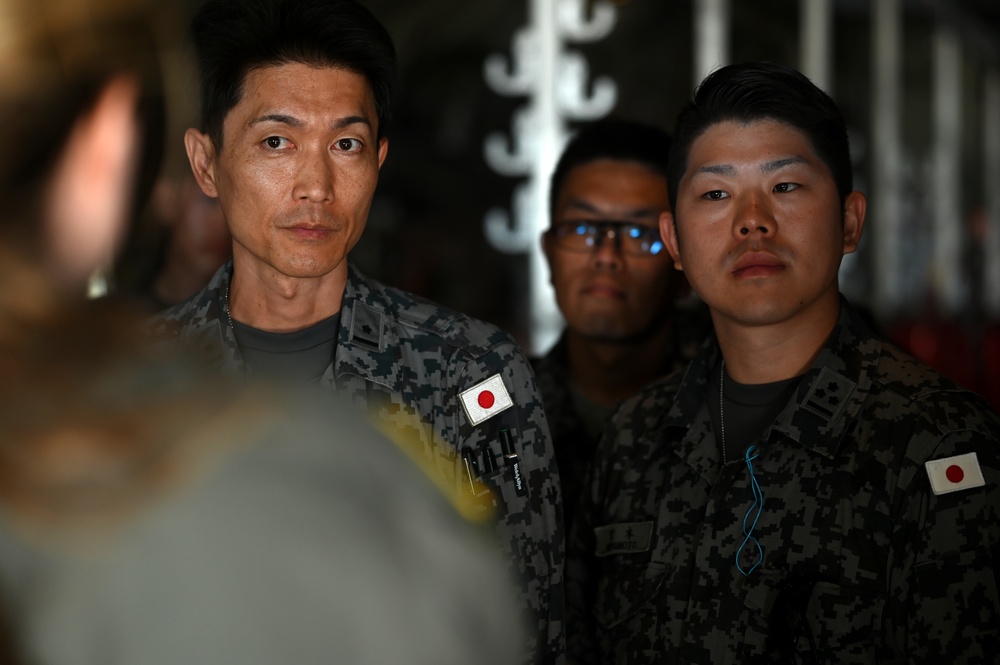 U.S., Australian and Japanese medical personnel conduct a Casualty Evacuation exercise during Cope North 24