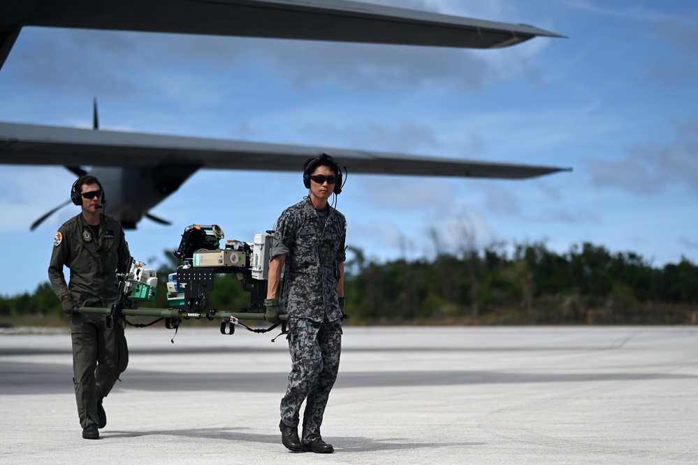 U.S., Australian and Japanese medical personnel conduct Casualty Evacuation exercise during Cope North 24