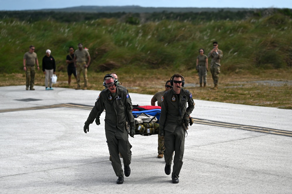 U.S., Australian and Japanese medical personnel conduct Casualty Evacuation exercise during Cope North 24