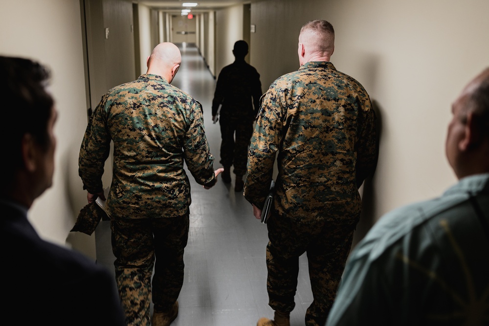 Deputy Commandant for Installations and Logistics tours Okinawa barracks, ensures housing compliance