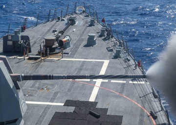 Daniel Inouye Mark 45 5-inch Gun Fires