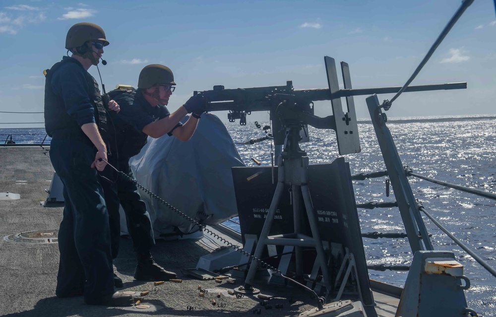 Daniel Inouye Weapons Training at Sea