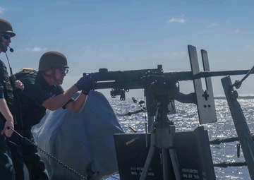Daniel Inouye Weapons Training at Sea