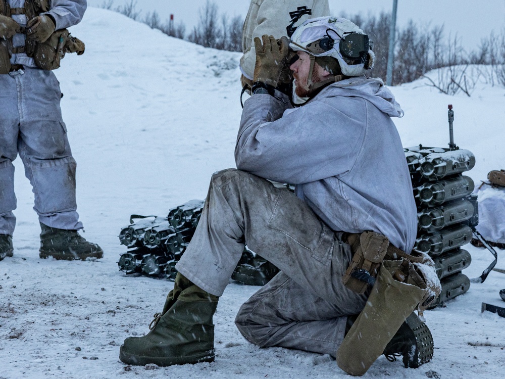 Norwegian Army Showcases the 81 mm Mortar in Arctic Environment with U.S. Marines