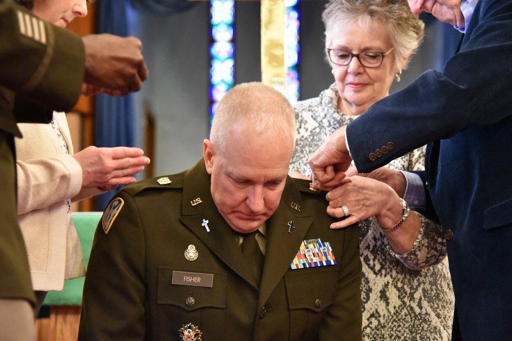 Chaplain Fisher Promoted to Colonel in Ceremony