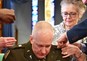 Chaplain Fisher Promoted to Colonel in Ceremony