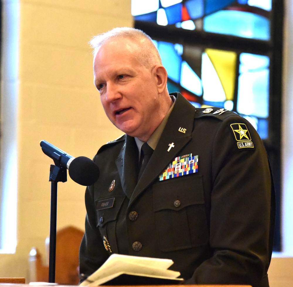 Chaplain Fisher Promoted to Colonel in Ceremony