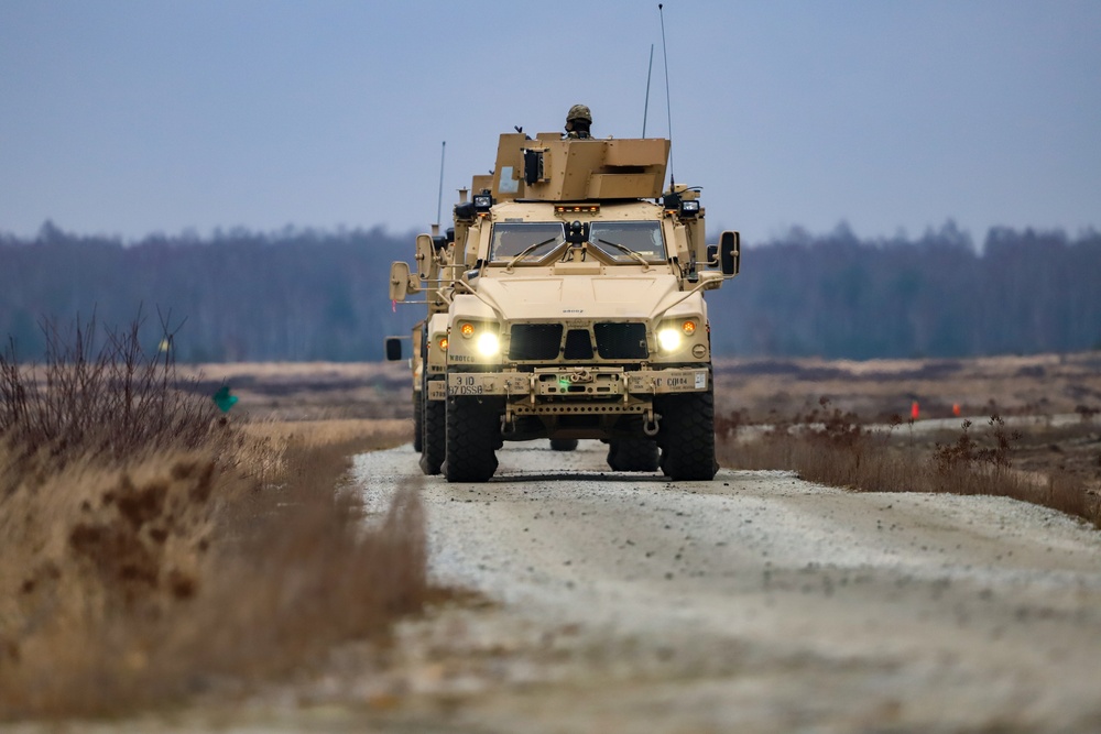 Task Force Provider Soldiers participate in a convoy live fire exercise