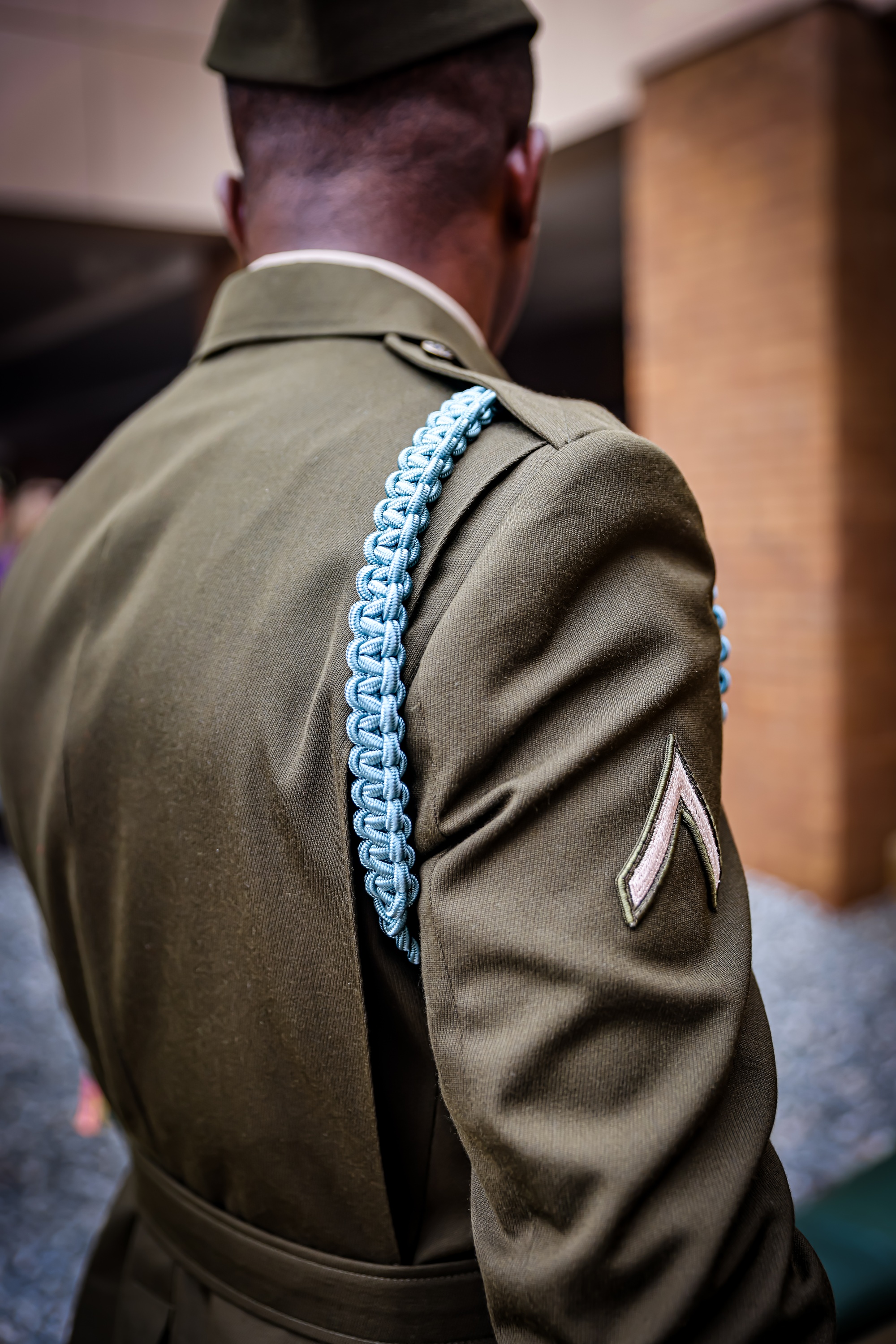 green cord army dress uniform Army Fourragere (Lanyard): Belgian WWII main image 1