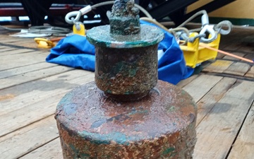 UK Ministry of Defence Partners with NHHC to Recover Artifact from USS Jacob Jones