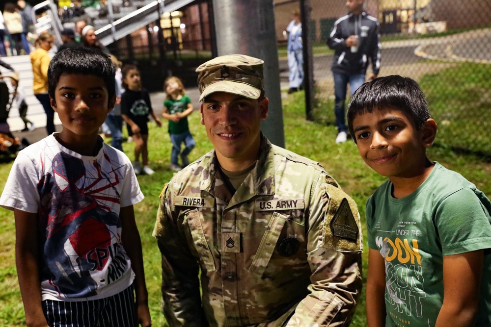 Recruiters and Golden Knights Support Kinnelon Highschool Football Military Appreciation Game