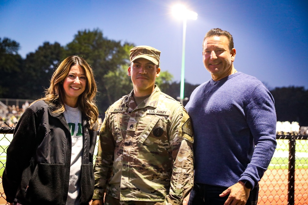 Recruiters and Golden Knights Support Kinnelon Highschool Football Military Appreciation Game