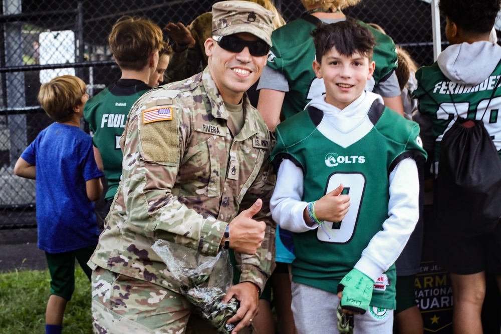 Recruiters and Golden Knights Support Kinnelon Highschool Football Military Appreciation Game