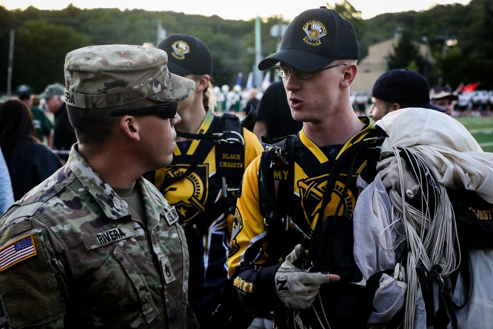 Recruiters and Golden Knights Support Kinnelon Highschool Football Military Appreciation Game