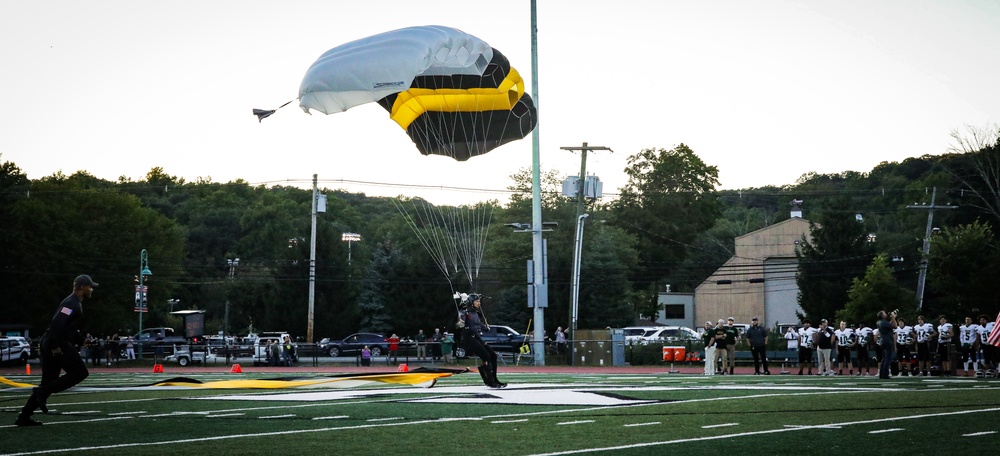 Recruiters and Golden Knights Support Kinnelon Highschool Football Military Appreciation Game