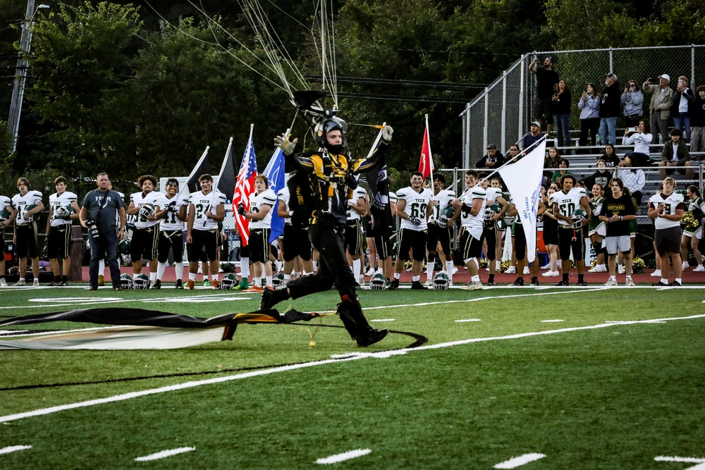 Recruiters and Golden Knights Support Kinnelon Highschool Football Military Appreciation Game