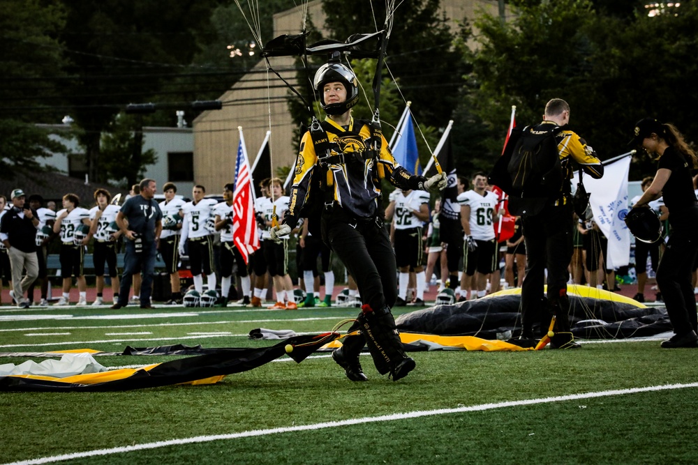 Recruiters and Golden Knights Support Kinnelon Highschool Football Military Appreciation Game