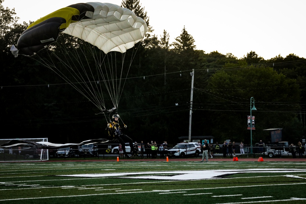 Recruiters and Golden Knights Support Kinnelon Highschool Football Military Appreciation Game