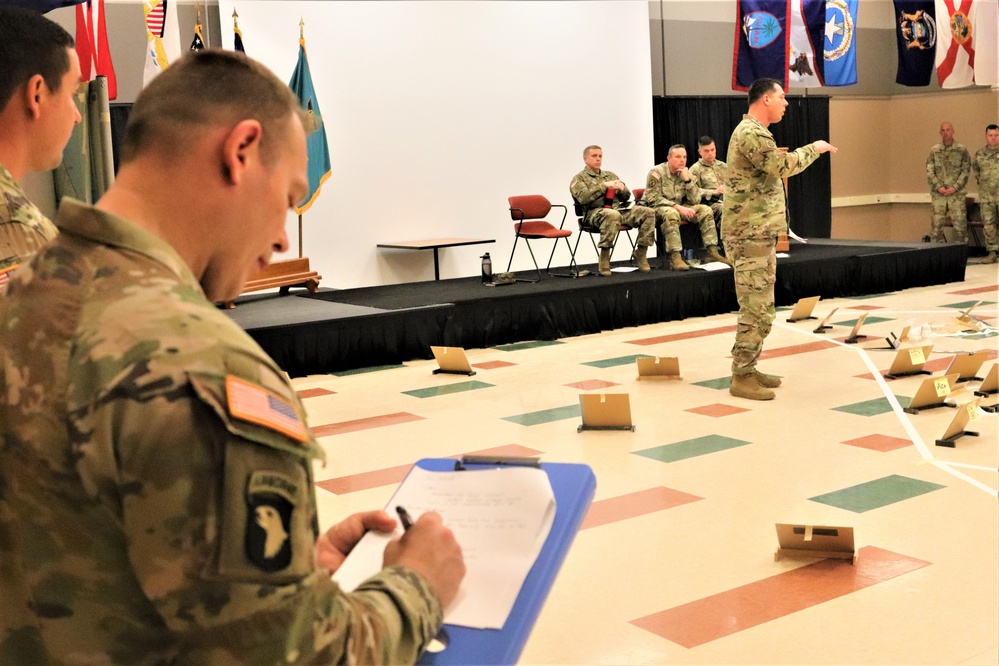 Fort McCoy NCO Academy Battle Staff NCO Course students hold first combined arms rehearsal for calendar year 2024