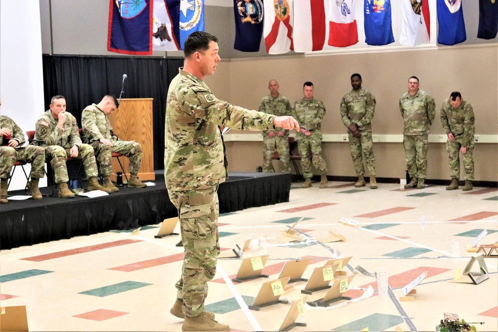 Fort McCoy NCO Academy Battle Staff NCO Course students hold first combined arms rehearsal for calendar year 2024