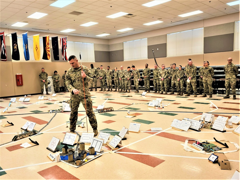 Fort McCoy NCO Academy Battle Staff NCO Course students hold first combined arms rehearsal for calendar year 2024