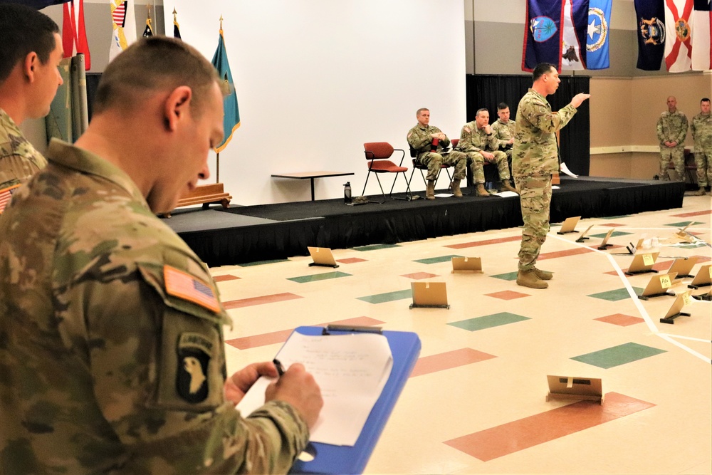 Fort McCoy NCO Academy Battle Staff NCO Course students hold first combined arms rehearsal for calendar year 2024