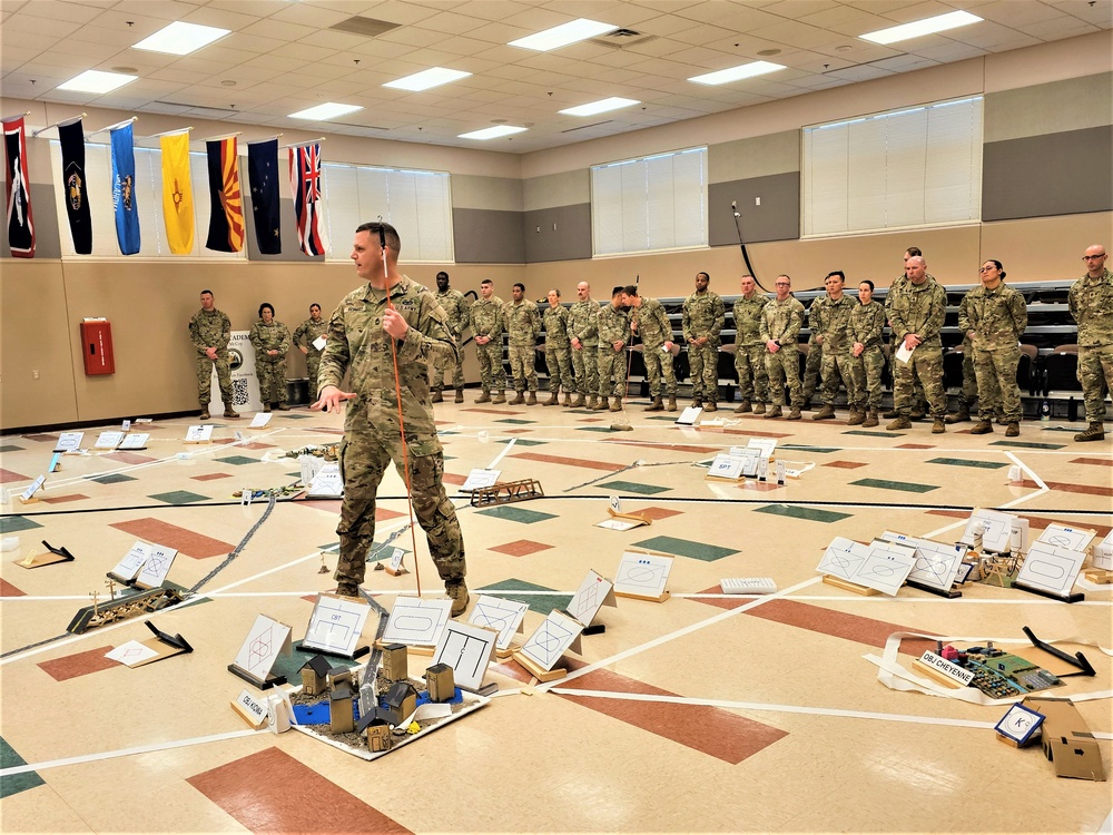 Fort McCoy NCO Academy Battle Staff NCO Course students hold first combined arms rehearsal for calendar year 2024